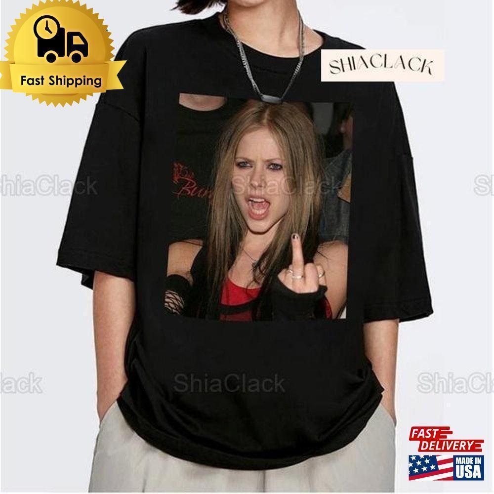 Avril Lavigne Photo Punk Rock Tour Music Fan T-Shirt